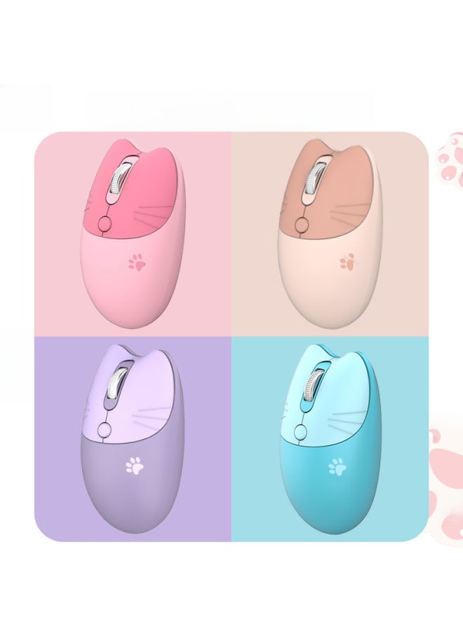 Ferris Hand M3 Wireless Mouse Girl Laptop Office Portable Unlimited Mouse Silent Cute Cute-Specifications:Milk Tea Wireless Version  - Image 3