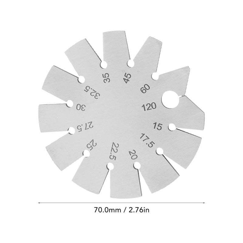 Stainless Steel Angle Protractor 15 to 120 Degrees for Woodworking Chisel Planer Measurement - Image 3