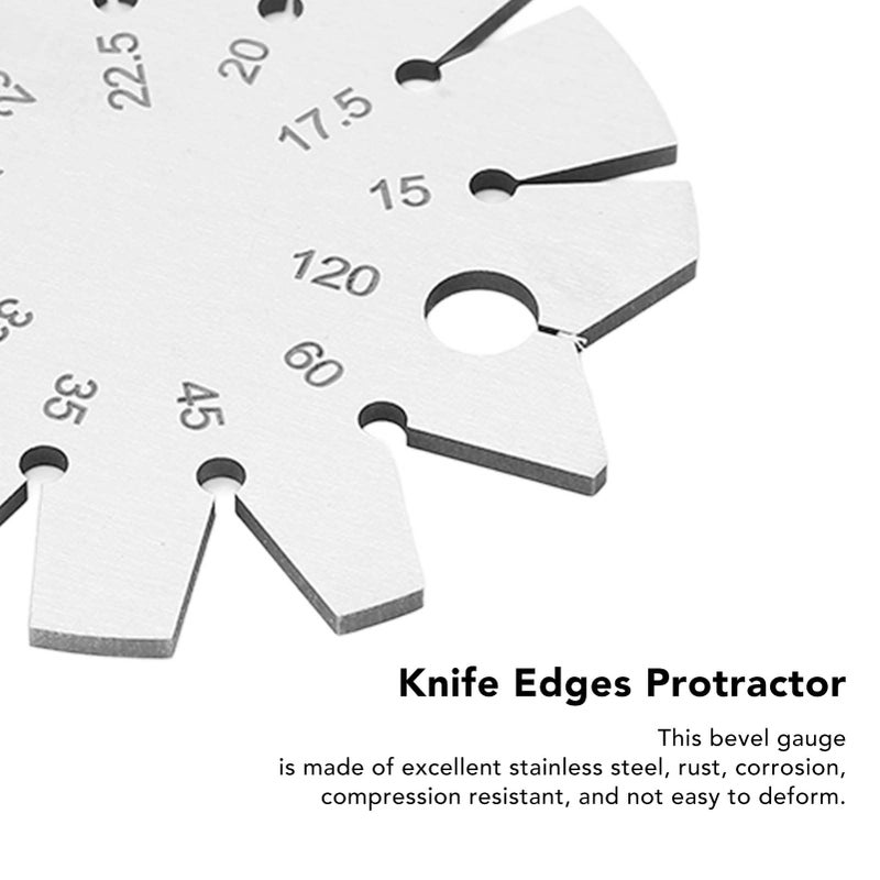 Stainless Steel Angle Protractor 15 to 120 Degrees for Woodworking Chisel Planer Measurement - Image 4