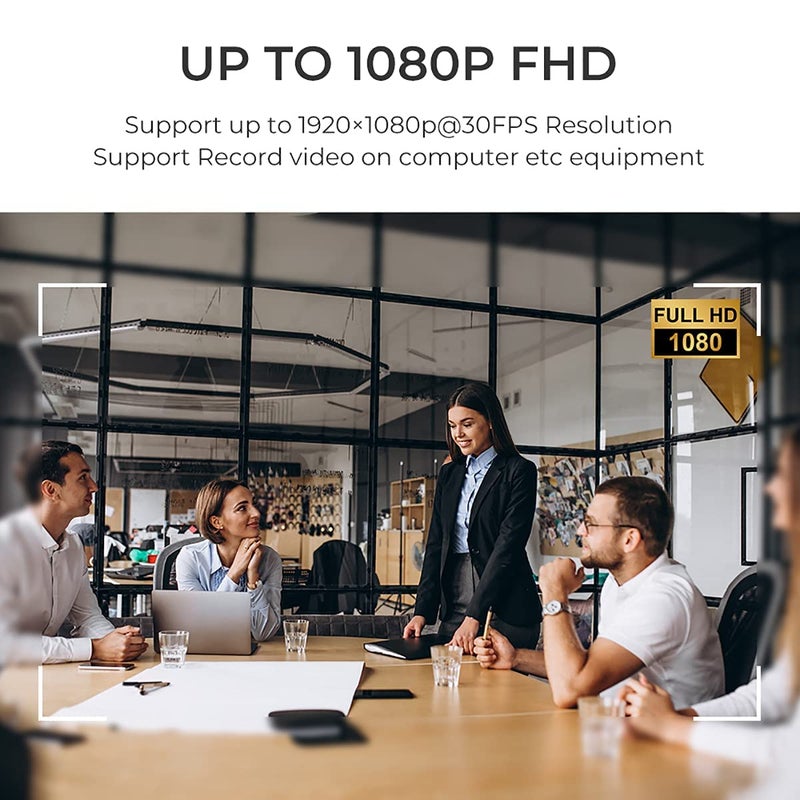 PEGATISAN USB Webcams 1080P Web Camera Eye Contact Camera with Microphone 3.7mm Mini Webcam Wide Angle Fisheye Portable PC Camera Module for Youtube Meetings/ZOOM/Video/Laptop/Professional Equipment/Teaching - Image 2