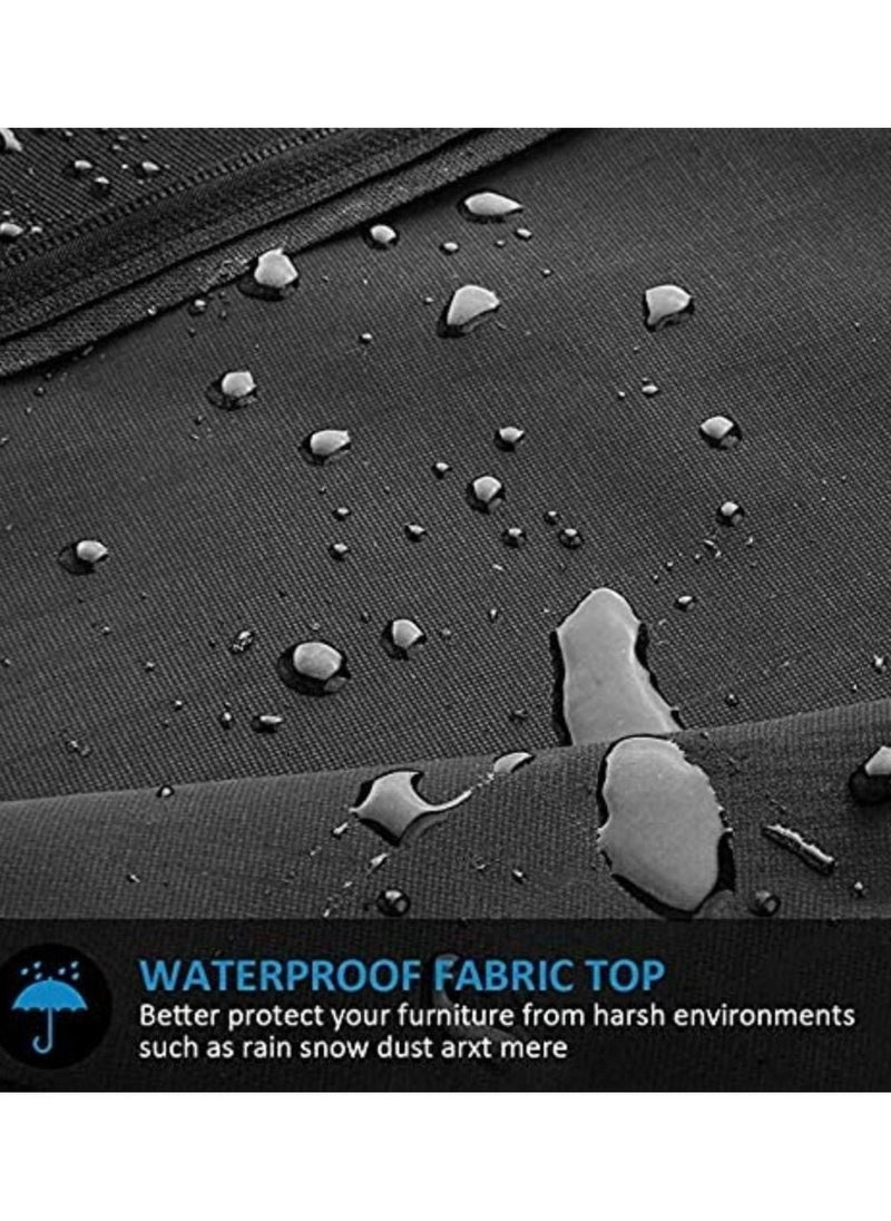 Generic Protective Parasol Cover with Rod, Cantilever Parasol Protective Cover 2 to 4 m Large Umbrella Cover Weatherproof UV-Anti Windproof and Snow Safe Outdoor for Cantilever Parasol  - Image 3