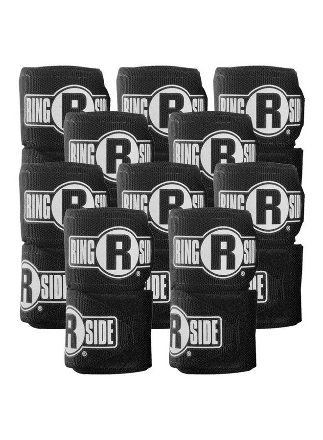 Ringside Pro Mexican Handwraps (10 Pair Pack), Black - Image 1