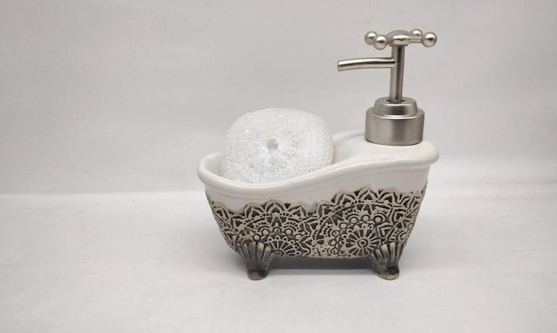 Beautiful Design New Liquid Soap Dispenser 1 Piece Material Ceramic Capacity 250ml Colour White - Image 1
