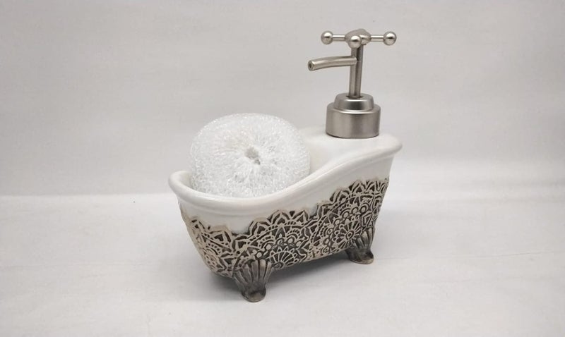 Beautiful Design New Liquid Soap Dispenser 1 Piece Material Ceramic Capacity 250ml Colour White - Image 2
