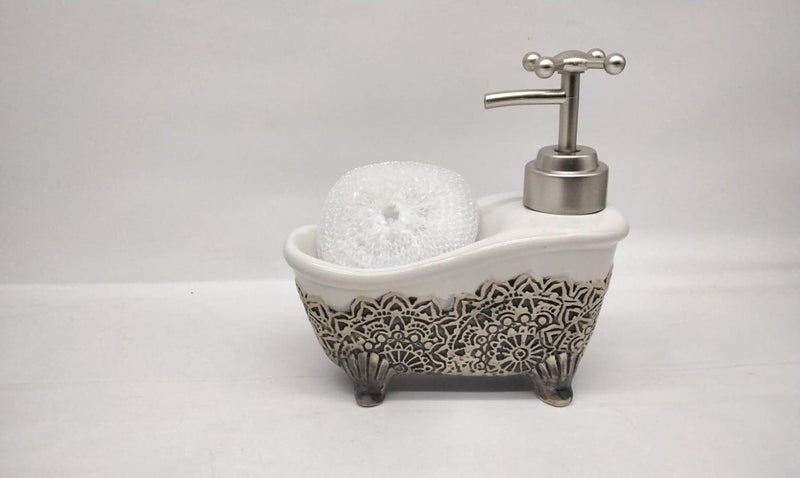 Beautiful Design New Liquid Soap Dispenser 1 Piece Material Ceramic Capacity 250ml Colour White - Image 3