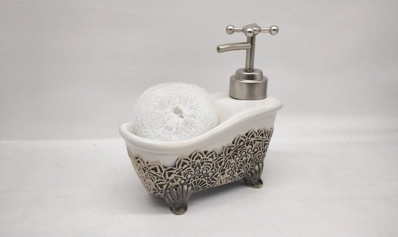 Beautiful Design New Liquid Soap Dispenser 1 Piece Material Ceramic Capacity 250ml Colour White - Image 4