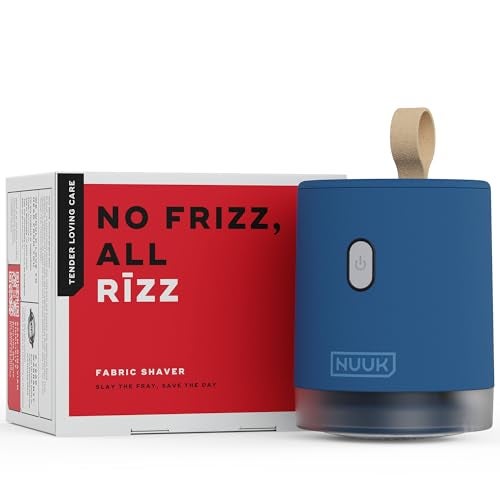 NUUK RIZZ Rechargeable Lint Remover for Clothes with FREE Storage Pouch | 2 Speed Modes For All Fabrics | 60 Min Runtime with Type-C Charging | Fabric Shaver for Woolen Sweaters, Shawls, Coats, Shirts - Image 1