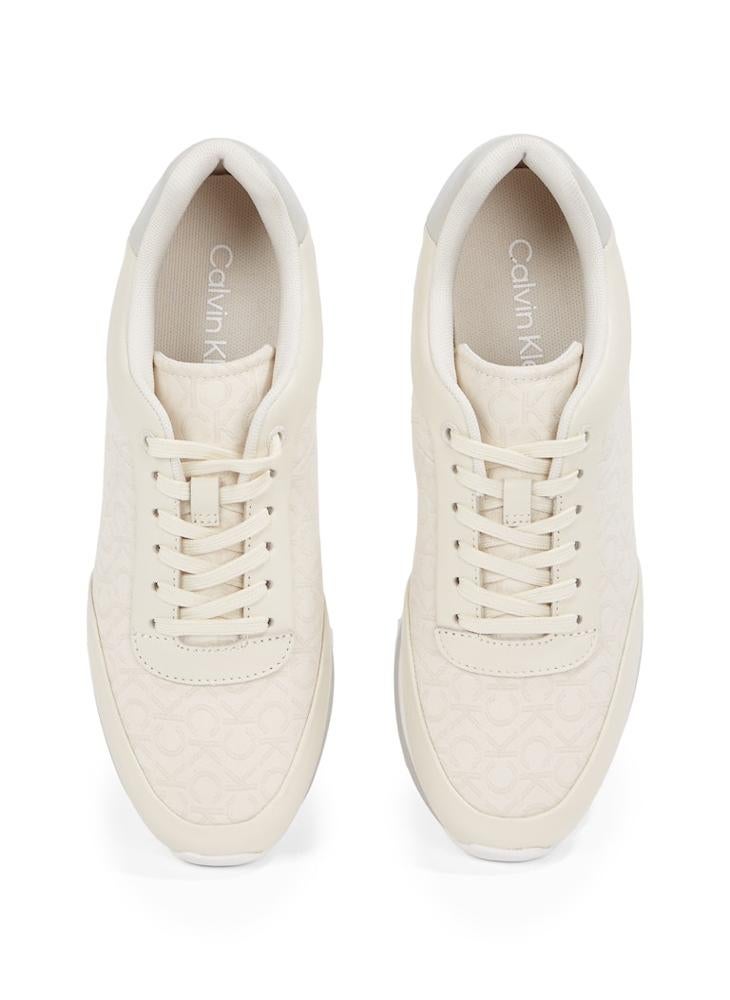 CALVIN KLEIN LACE UP JACQUARD RUNNER TRAINERS  - Image 5