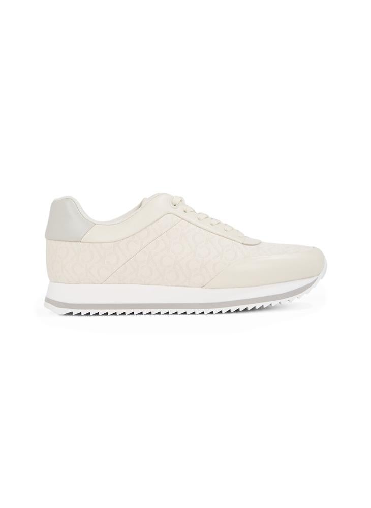 CALVIN KLEIN LACE UP JACQUARD RUNNER TRAINERS  - Image 1