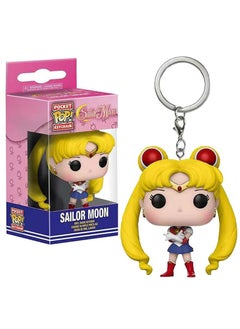 Y&D Funko Sailor Warrior Keychain Little Rabbit Water Ice Moon Keychain Pendant POP Hand Keychain-Sailor Moon Keychain  - Image 1