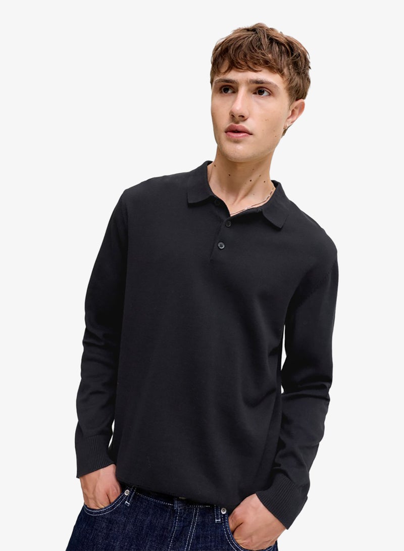 JACK & JONES Solid Regular Fit Polo - Image 3