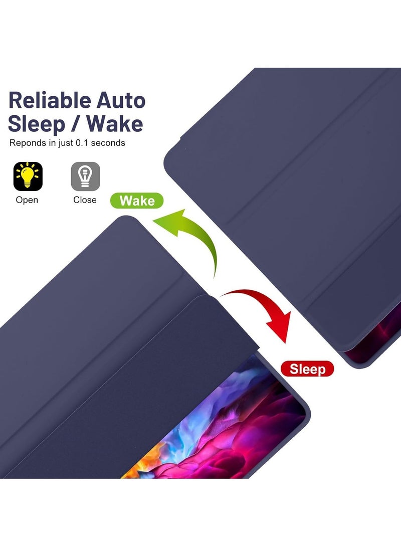 TIGER Case Compatible with Samsung Galaxy Tab A9 Plus 11 Inch 2023 (SM-X210/X216/X218) - Protective Case with Pen Holder, Trifold Stand, Auto Sleep/Wake for Samsung Tab A9+, Dark Blue - Image 3