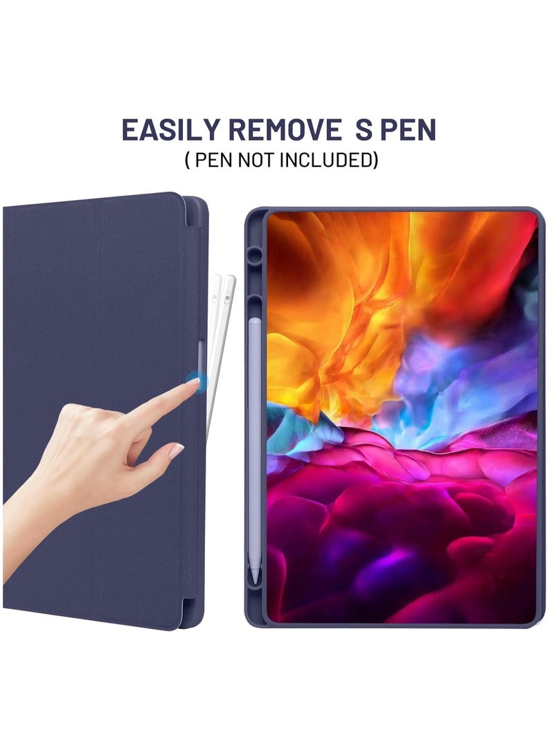 TIGER Case Compatible with Samsung Galaxy Tab A9 Plus 11 Inch 2023 (SM-X210/X216/X218) - Protective Case with Pen Holder, Trifold Stand, Auto Sleep/Wake for Samsung Tab A9+, Dark Blue - Image 2