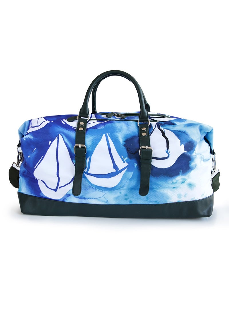 Anemoss Travel Duffel Bag, 50L Large Capacity, Oxford Polyster Blend Luggage Bag, Travel Bag with Zipper and Pockets, Duffel Bag for Gym Sports Fitness, Travel Hand Luggage Bags, Sail Design Tote Bag - Image 1