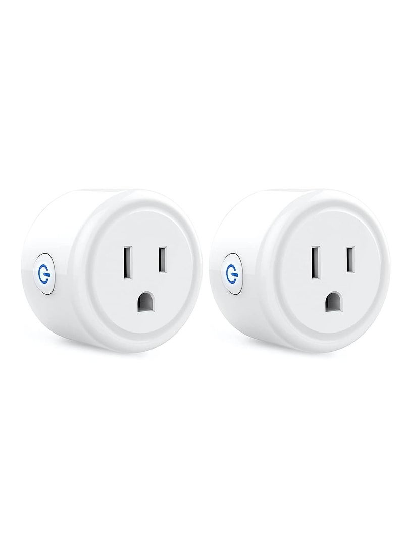 Ghome - GHome Smart Mini Smart Plug, 2.4G Wi-Fi Outlet Socket Compatible with Alexa and Google Home Smart Life, APP Control with Timer Schedule Function, No Hub Required - Image 1