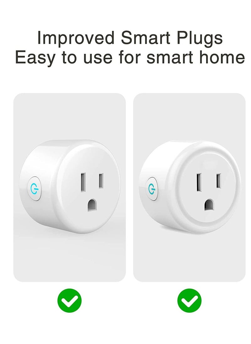 Ghome - GHome Smart Mini Smart Plug, 2.4G Wi-Fi Outlet Socket Compatible with Alexa and Google Home Smart Life, APP Control with Timer Schedule Function, No Hub Required - Image 1