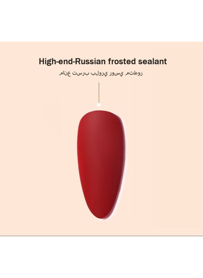 Miss Gooey Matte Nail Art Sealant Matte Reinforced Phototherapy Adhesive Removable Nail Polish  - Image 2