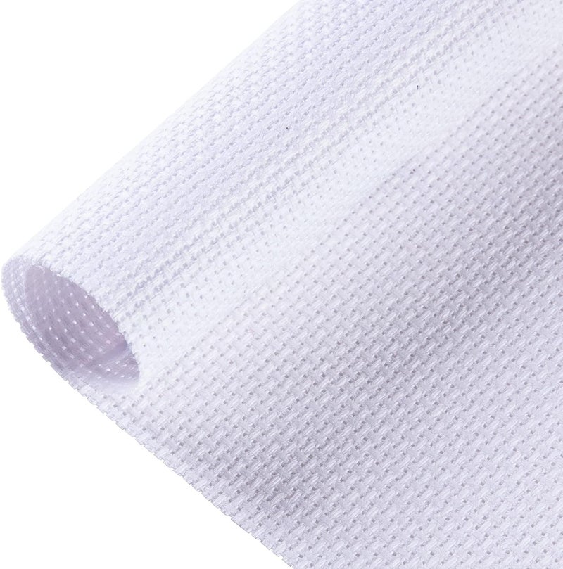 CANFOISON Aida Cloth Big Size 16 Count, White Cross Stitch Fabric, 39 inch by 60 inch - Image 1