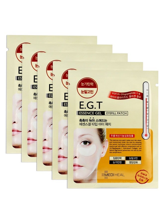MEDIHEAL Mediheal E.G.T Essence Gel Eye Fill Patch 5 Pouch - for Dark Circle, Aging Skin, Puffy Eyes, Contains EGF & Marine Collagen, Highly Concentrated Essence Gel - Image 1