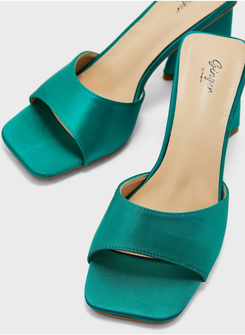 Ginger - Block Heel  Mules - Image 1