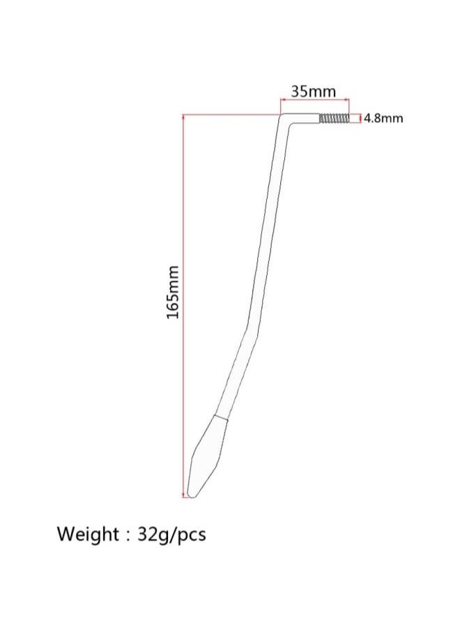 klarako - 1 Pc Single Tremolo Arm Whammy Bar Lever with Tip 5.0 MM Thread for Fender Strat Stratocaster Electric Guitar Parts - Image 1