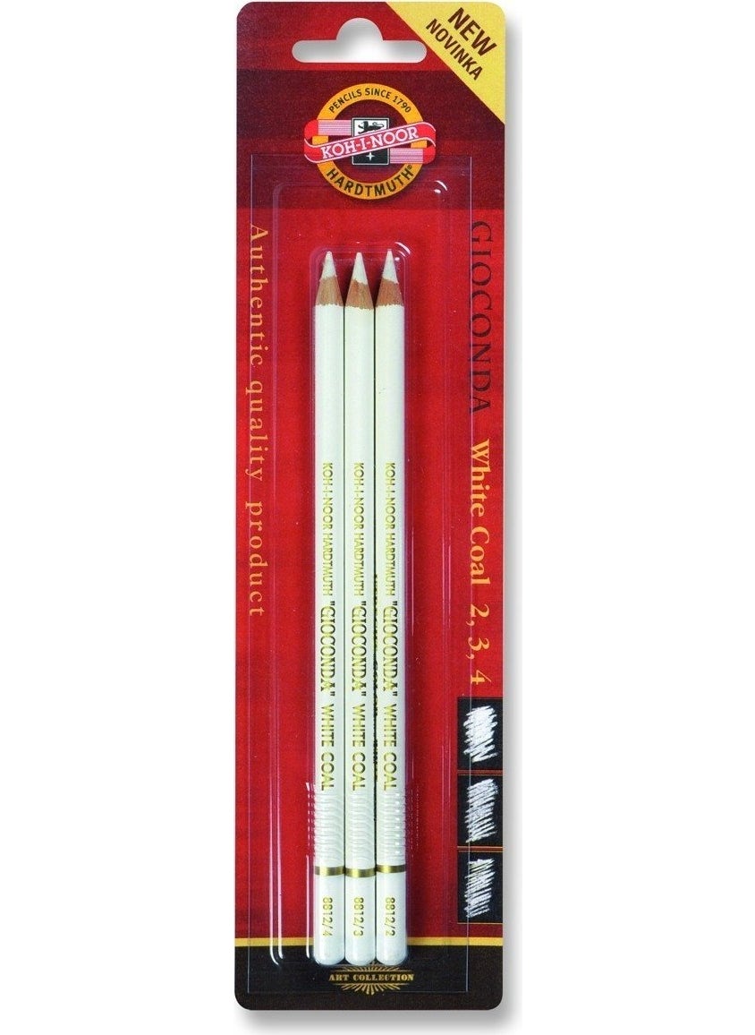 Kohinoor White Coal Pencil 8812 3pcs - pzsku/ZA01F77621296AD7EE45AZ/45/_/1737144781/2be42371-96fa-4f4a-9dee-dcfa88d56dca