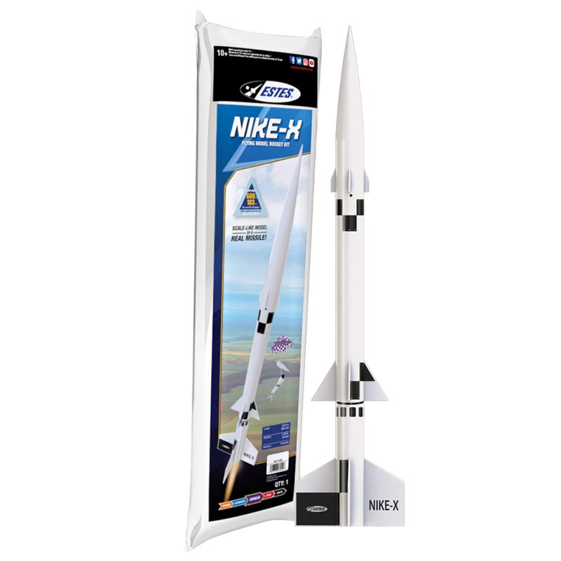 Estes 7259 Nike-X Rocket-Building Kit, Advanced Flying-Rocket Model Kit for Ages 10+ - Image 1