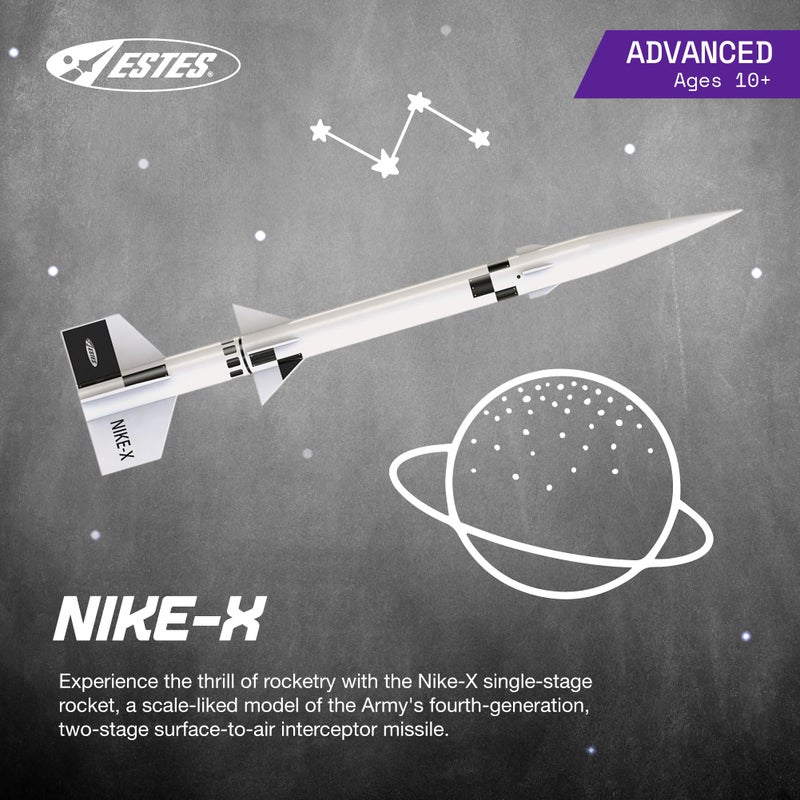 Estes 7259 Nike-X Rocket-Building Kit, Advanced Flying-Rocket Model Kit for Ages 10+ - Image 2