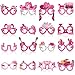 Herdear 32 Pcs Pink Cowgirl Paper Glasses Western Cowgirl Photo Booth Props Lets Go Disco Bachelorette Party Decorations Girls Eyeglasses for Wild West Cowboy Girls Birthday Party Favor Supplies - Image 3