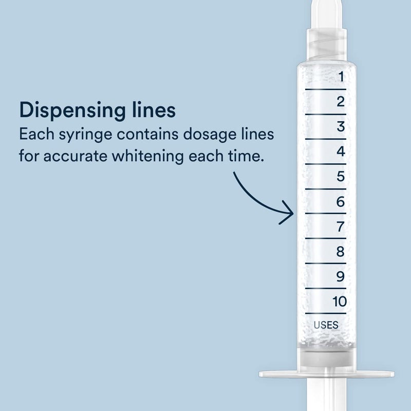Auraglow 44% Teeth Whitening Gel Syringe Refill Pack, 44% Carbamide Peroxide, (3X) 5ml Syringes, 30 Whitening Treatments - Image 5