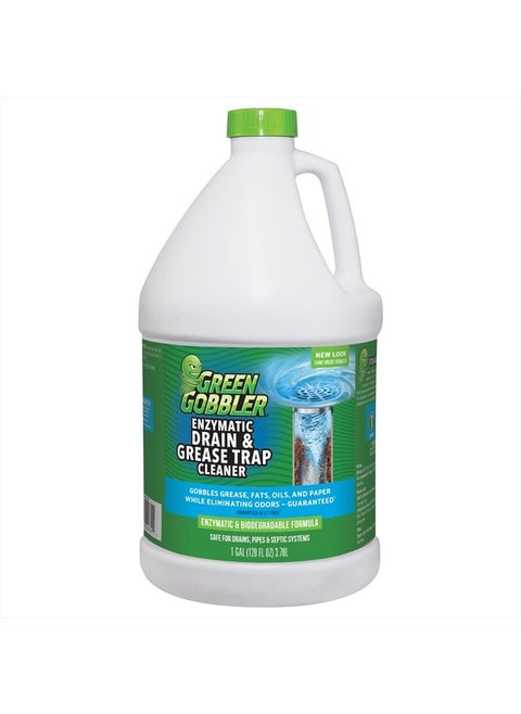Enzyme Drain Cleaner | Controls Foul Odors & Breaks Down Grease, Paper, Fat & Oil in Sewer Lines, Septic Tanks & Grease Traps | 1 Gallon