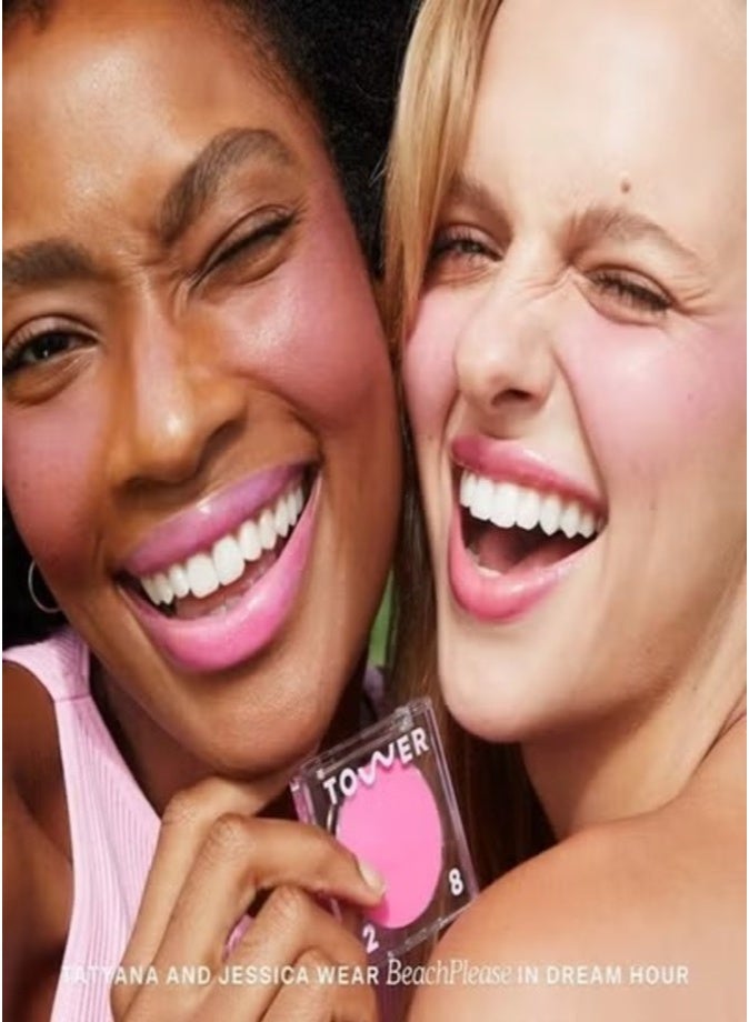 Tower 28 BeachPlease Lip + Cheek Dewy Cream Blush , Dream Hour - sun-kissed bright pink 4.5g – Multi-Use, Buildable Color for a Natural Glow - Image 3