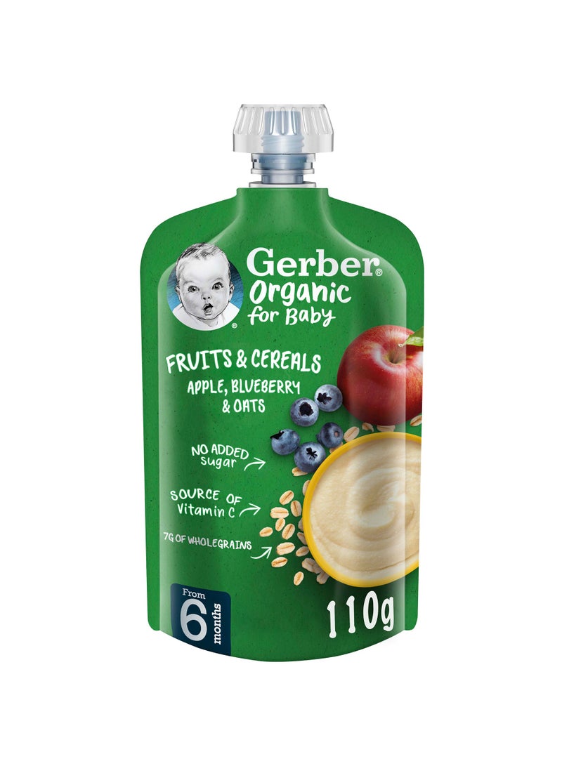 Gerber Organic Porridge In Apple Blueberry Oats - Image 1