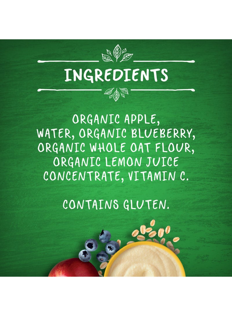 Gerber Organic Porridge In Apple Blueberry Oats - Image 4