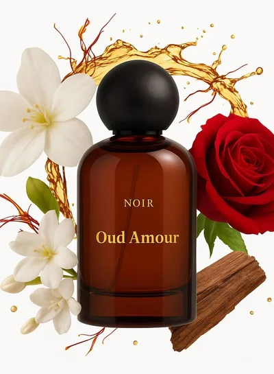 noir Oud Amour Eau de Parfum for Women – Luxurious Floral Oud with Jasmine, Rose & Sandalwood | Long Lasting - 100ml