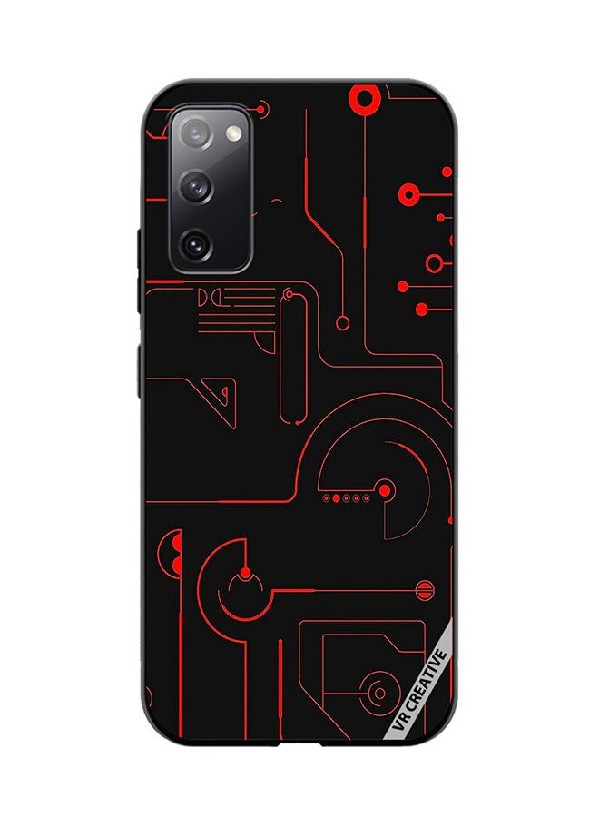 VR CREATIVE Protective Case Cover For Samsung Galaxy S20 FE 5G Game Circuit Design Multicolour - Image 1