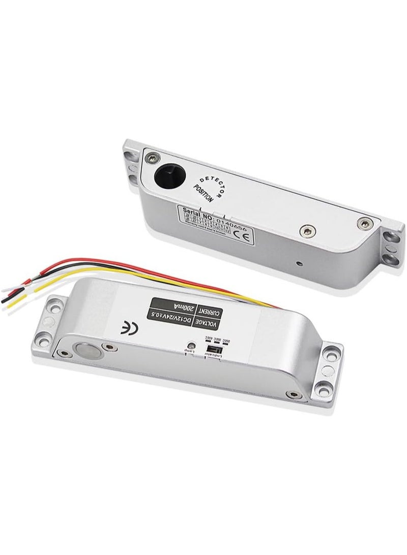 AGYMNX Fail Safe DC12V Electric Bolt Mortise Door Lock Electronic Drop Bolt Lock with time delay Normally Close for Access Control Security System - Image 3