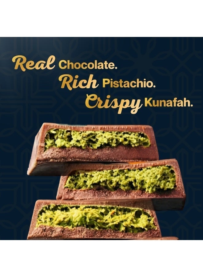 DUBELLO Dubai Chocolate 100g – Premium Milk Chocolate with Pistachio Cream & Crispy Kunafa – No Added Sugar – Luxury Middle Eastern Style Chocolate Bar – Gourmet Gift - Image 2