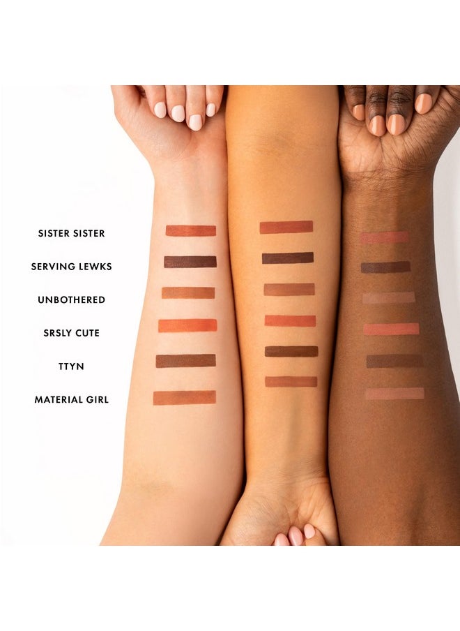 ICONIC LONDON Fuller Pout Sculpting Lip Liner | Blendable, Dual Ended Lip Liner With Creamy Colour And Lip Sponge For Buffing, Cruelty-Free, Vegan Makeup (Unbothered) 0.036 Oz  - Image 5