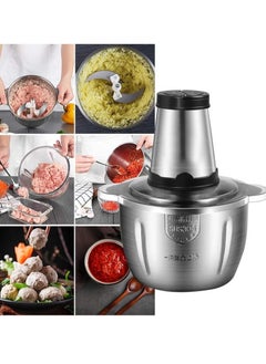 Gonice Electric Meat Grinder 2L Multi Function Stainless Steel Food Processor for Meat Vegetables  - Image 4