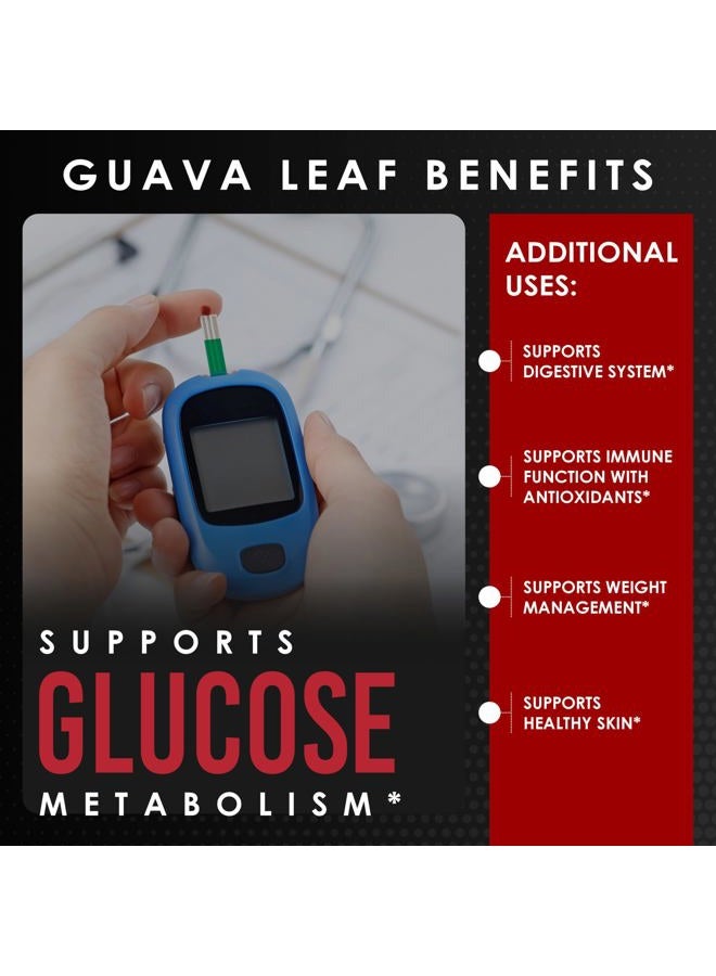AMALTH Guava Leaf Extract 10:1 Maximum Strength Equivalent To 10000Mg With Piperine 90 Vegetable Capsules - Image 4