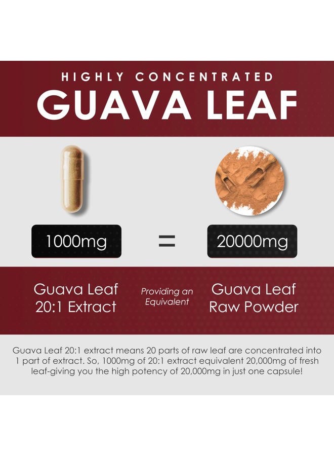 AMALTH Guava Leaf Extract 10:1 Maximum Strength Equivalent To 10000Mg With Piperine 90 Vegetable Capsules - Image 5