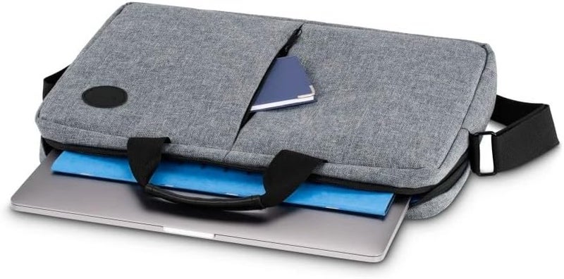 Hama Genua Stylish Laptop Bag for 15.6" Notebooks, Multi-Compartment - Grey - Image 2