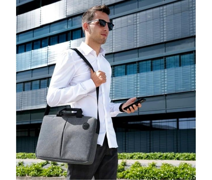 Hama Genua Stylish Laptop Bag for 15.6" Notebooks, Multi-Compartment - Grey - Image 2