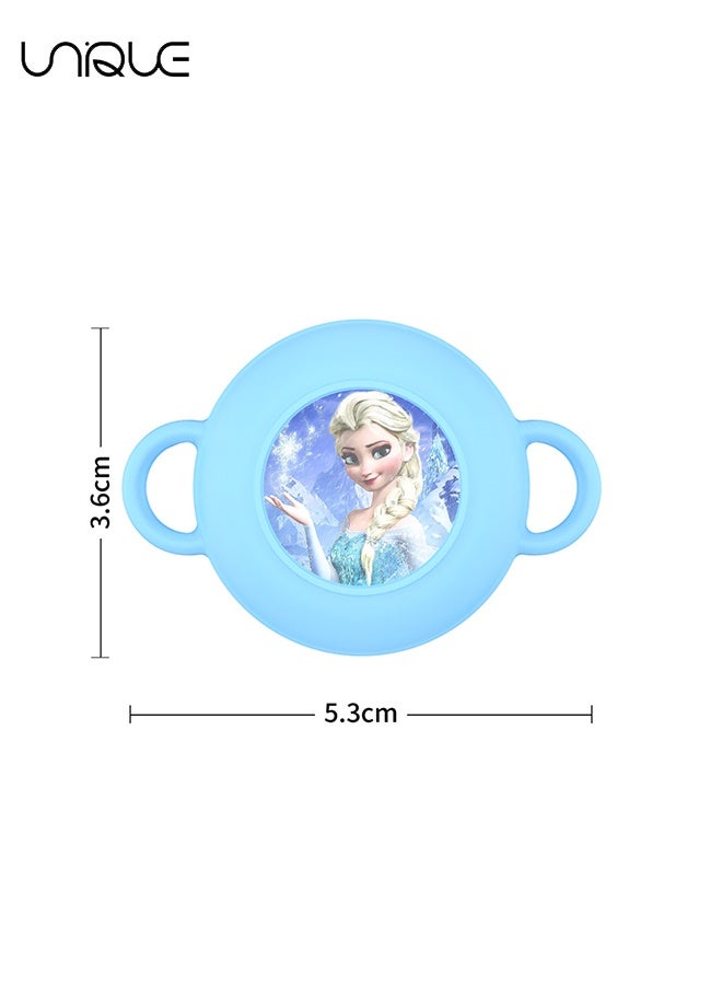 يونيك 2 عبوة - لحامل Airtag للأطفال أربطة الحذاء والأشرطة - مقاوم للماء حامل هواء كرتوني لطيف للأطفال - لحقيبة Apple Air Tag للأطفال الصغار من السيليكون مخفية - وردي / أزرق - Image 2