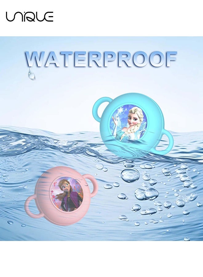 يونيك 2 عبوة - لحامل Airtag للأطفال أربطة الحذاء والأشرطة - مقاوم للماء حامل هواء كرتوني لطيف للأطفال - لحقيبة Apple Air Tag للأطفال الصغار من السيليكون مخفية - وردي / أزرق - Image 4