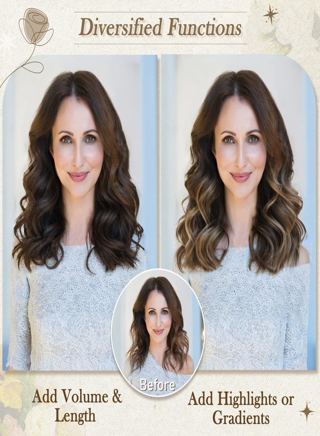 بارسدار وصلات شعر بارسدار سوداء بنية اللون - 12 بوصة، مموجة، كثيفة، ناعمة، مصنوعة من مواد صناعية، مناسبة للاستخدام اليومي والحفلات والهالوين - Image 4