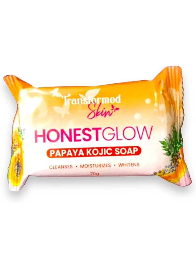 Transformed Skin Honest Glow Papaya Kojic Soap 70 grams
