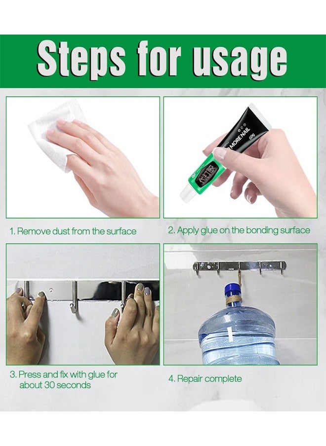Nail Genie - Glue Quick Drying Glue Strong Adhesive Sealant Fix Glue 20g, Can Replace The Nail Fixed, Bearing Force is Strong, Will Not Harm The Wall, Green and Environmental Protection - Image 1