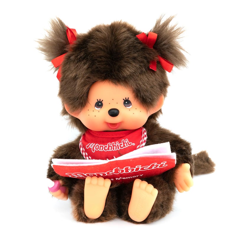 Sekiguchi Monchhichi Sekiguchi Sitting & Reading Girl Plush Doll - Image 2